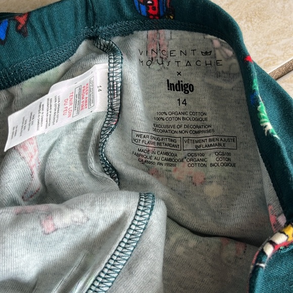 NWT Indigo Organic Cotton PJ’s Set Size 14 - Picture 6 of 7